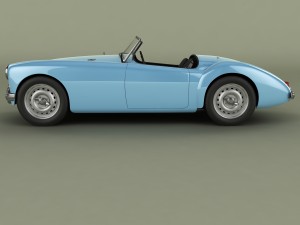 mg mga mk2 Modelo 3D