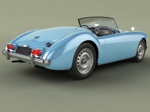 mg mga mk2 Modelo 3D