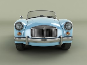 mg mga mk2 Modelo 3D