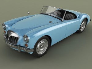 mg mga mk2 Modelo 3D
