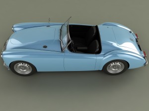 mg mga mk2 Modelo 3D
