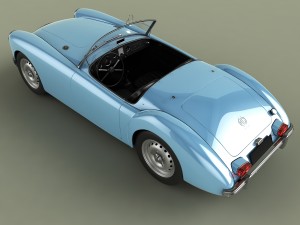 mg mga mk2 Modelo 3D