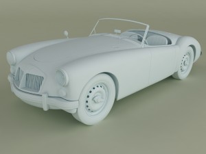 mg mga mk2 Modelo 3D
