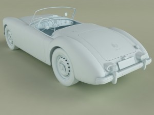 mg mga mk2 Modelo 3D