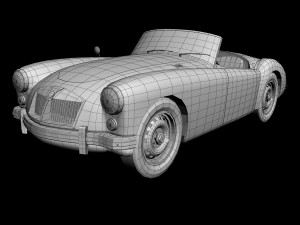 mg mga mk2 Modelo 3D