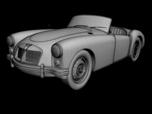 mg mga mk2 Modelo 3D