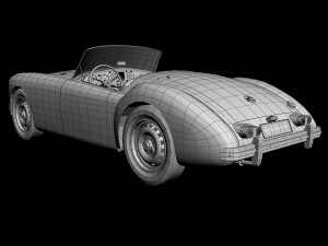 mg mga mk2 Modelo 3D