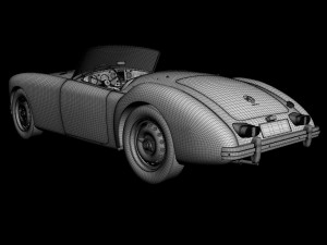 mg mga mk2 Modelo 3D