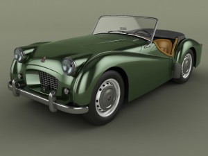 triumph tr2 3D-Modell