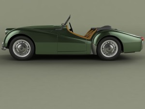 triumph tr2 3D 모델
