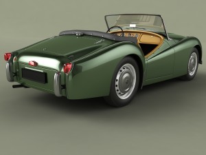 triumph tr2 3D 모델