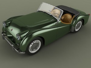 triumph tr2 3D 모델