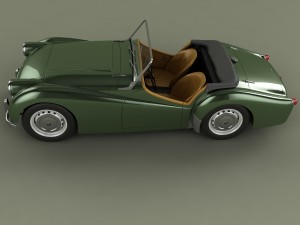 triumph tr2 3D 모델