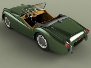 triumph tr2 3D 모델