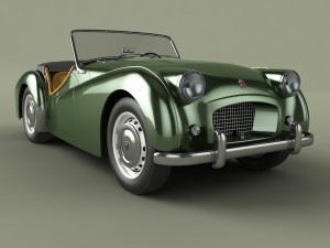 triumph tr2 3D 모델