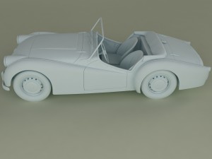 triumph tr2 3D 모델