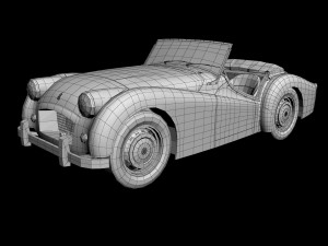 triumph tr2 3D 모델
