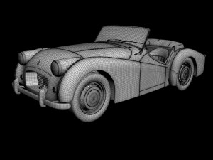 triumph tr2 3D 모델