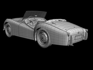 triumph tr2 3D 모델
