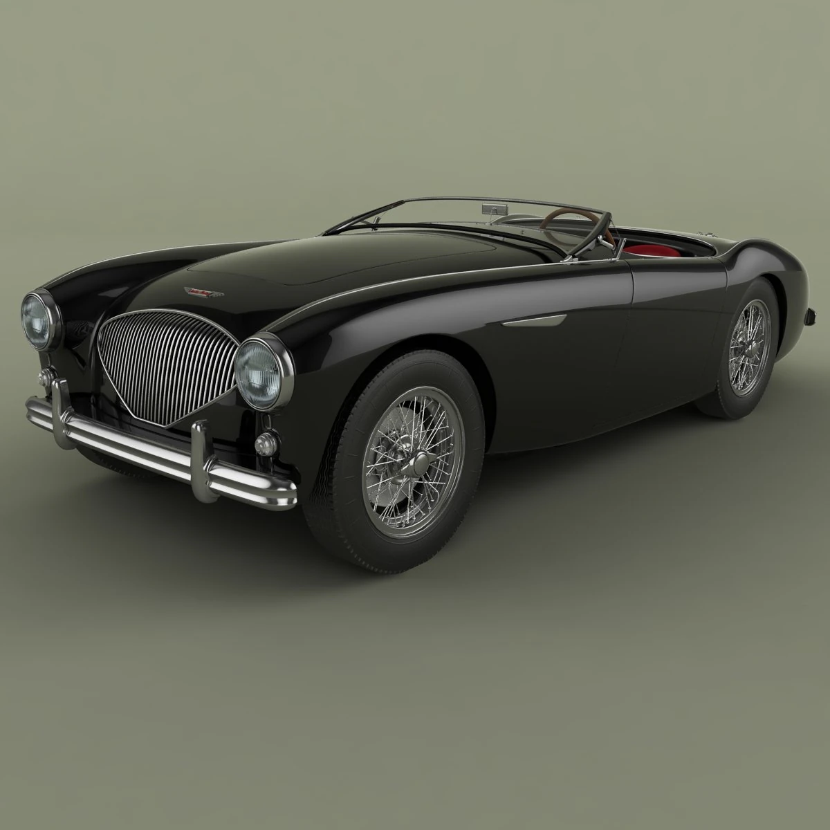 austin-healey 100-4 3D Model .c4d .max .obj .3ds .fbx .stl .blend 