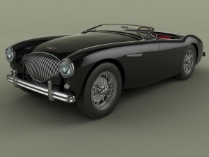 austin-healey 100-4 3D मॉडल