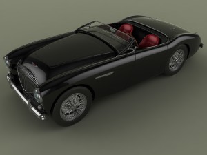 austin-healey 100-4 Model 3D