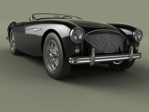 austin-healey 100-4 Model 3D
