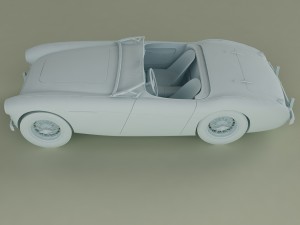 austin-healey 100-4 Model 3D