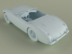 austin-healey 100-4 Model 3D