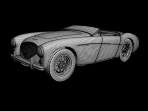 austin-healey 100-4 Model 3D
