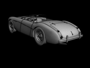 austin-healey 100-4 Model 3D