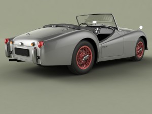 triumph tr3 Modello 3D