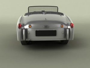 triumph tr3 Modello 3D