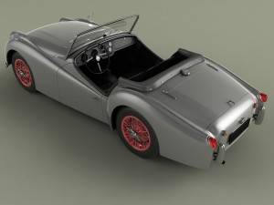 triumph tr3 Modello 3D
