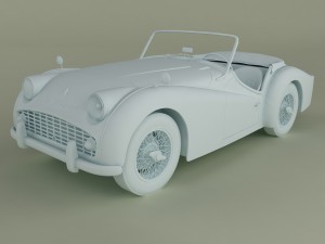 triumph tr3 Modello 3D