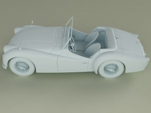 triumph tr3 Modello 3D