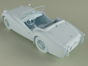 triumph tr3 Modello 3D