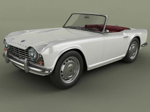 triumph tr4 3D Model