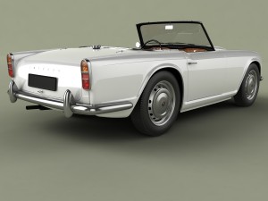triumph tr4 Model 3D