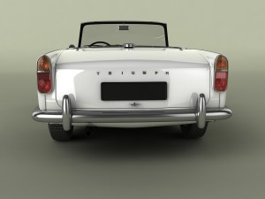 triumph tr4 Model 3D