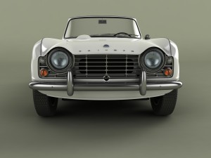 triumph tr4 Model 3D