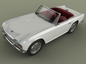 triumph tr4 Model 3D