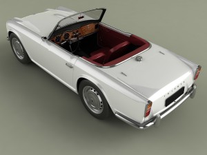 triumph tr4 Model 3D