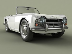triumph tr4 Model 3D