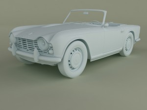 triumph tr4 Model 3D