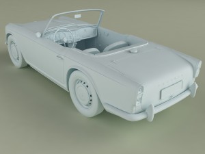 triumph tr4 Model 3D