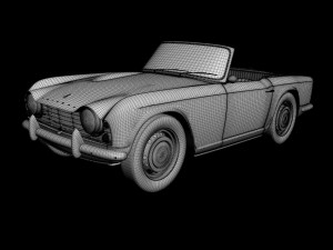 triumph tr4 Model 3D