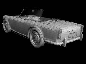 triumph tr4 Model 3D