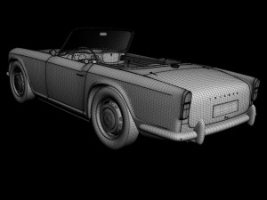 triumph tr4 Model 3D