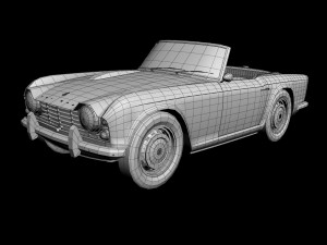 triumph tr4 Model 3D